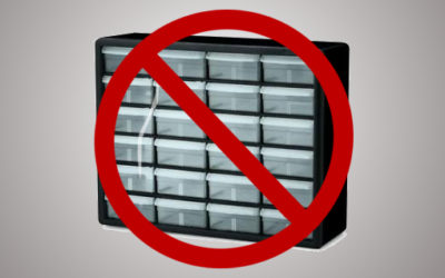 How to Store DIY Synth Parts and Track your builds