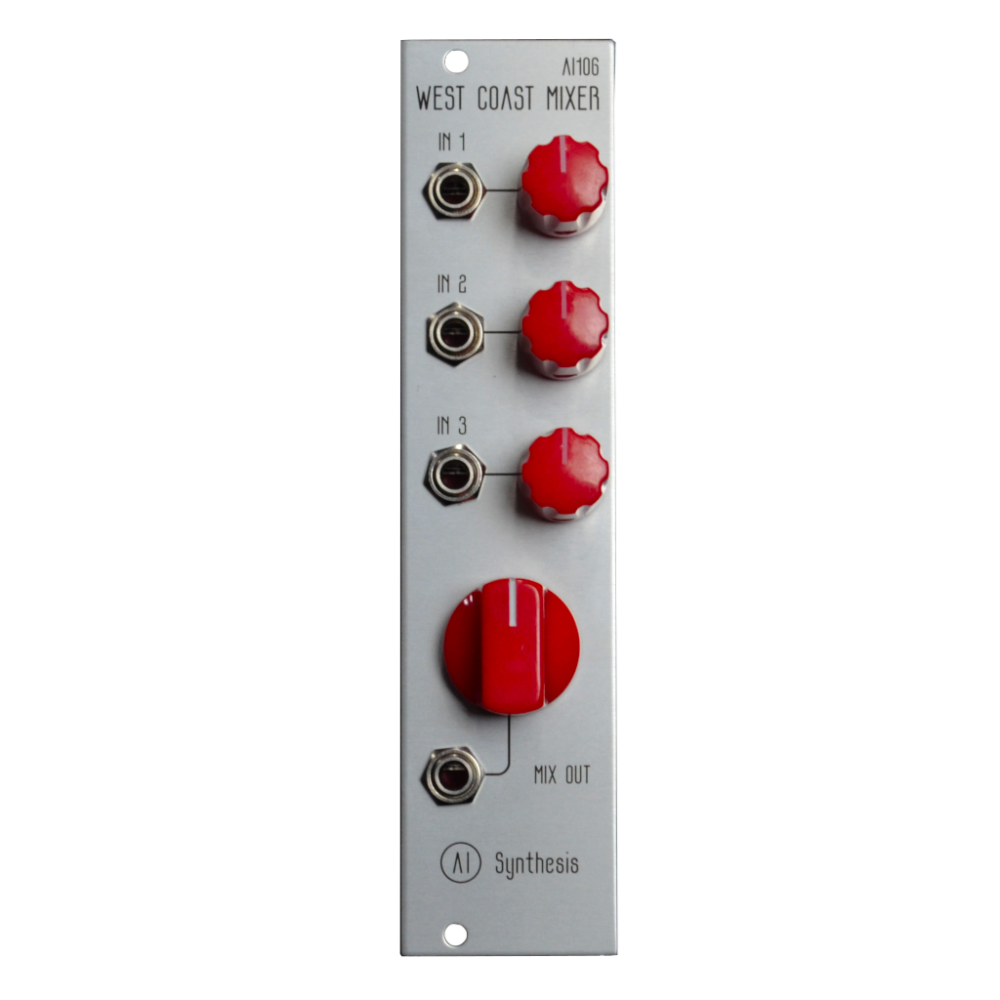 AI106 West Coast Eurorack Mixer silver